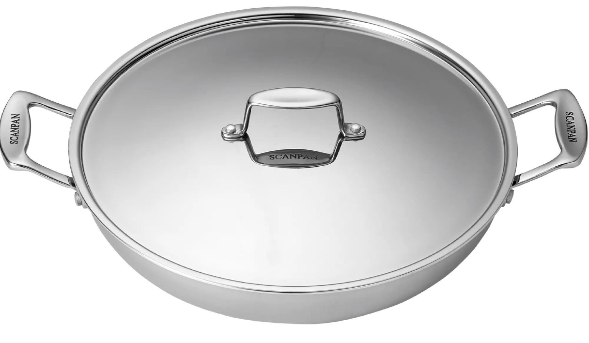 SCANPAN Spezialpfannen|Spezialtöpfe>32 cm/4,7 L Chefpfanne mit Deckel - Fusion 5