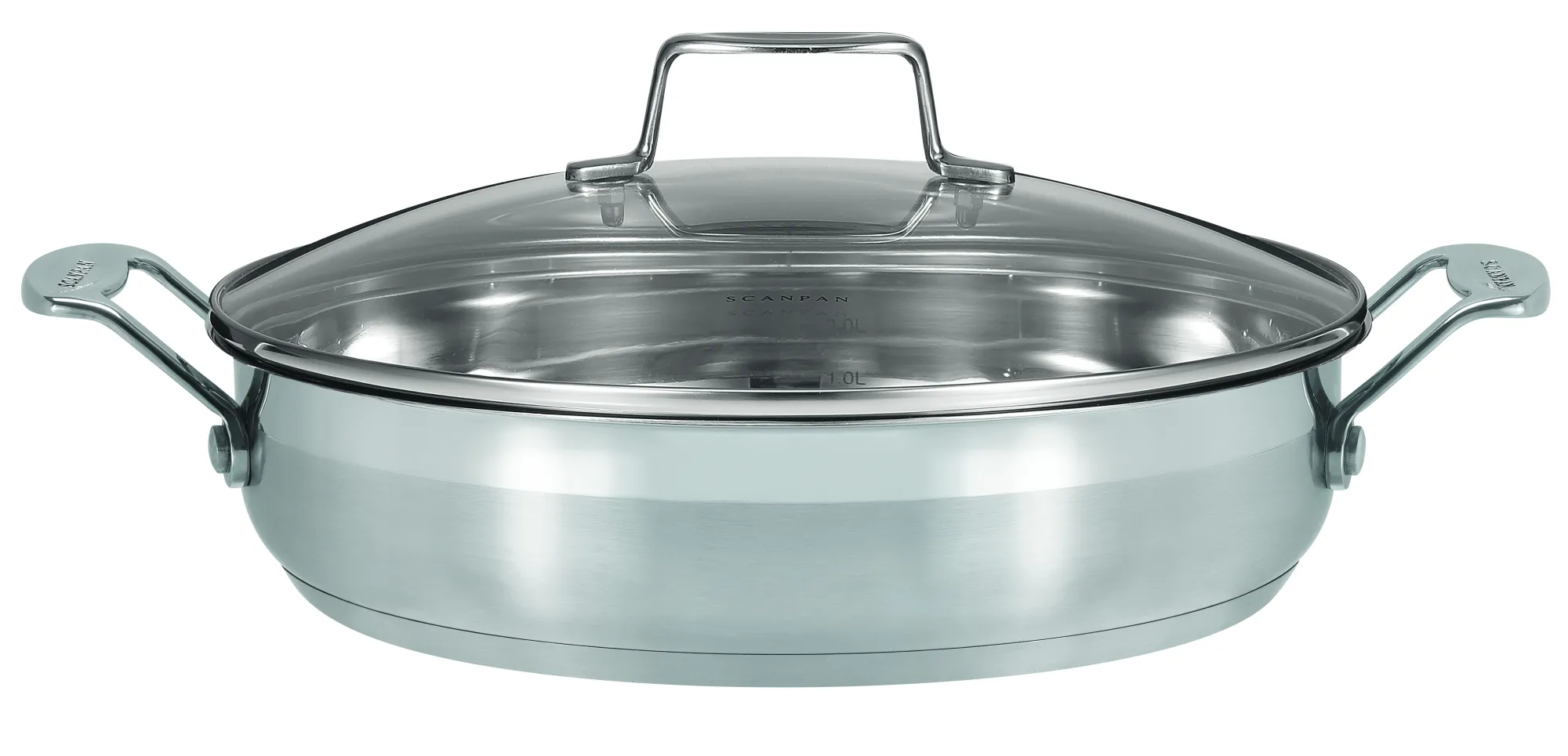 SCANPAN Spezialpfannen|Spezialtöpfe>32 cm/4,5 L Chefpfanne mit Deckel - Impact