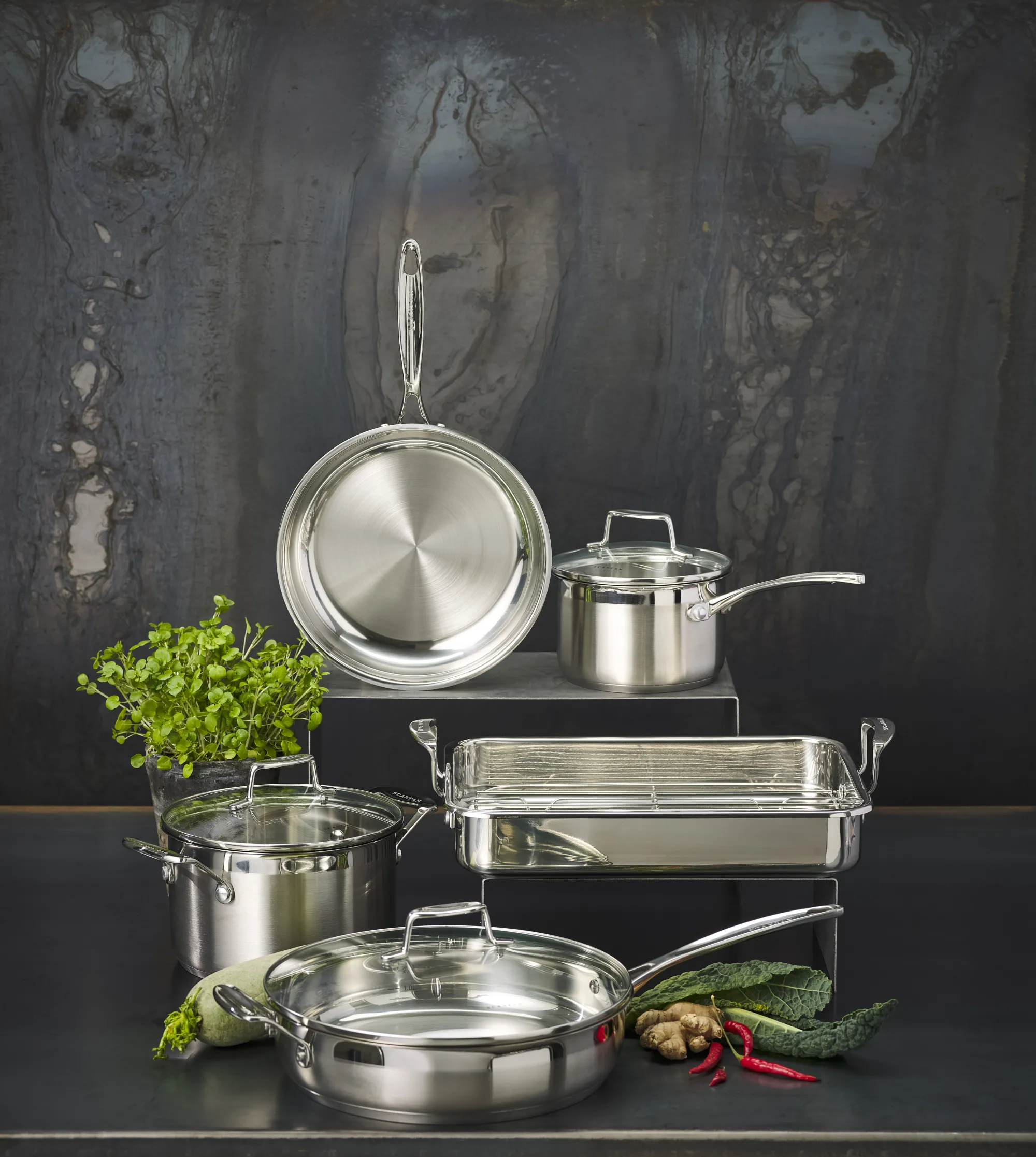 SCANPAN Stielkasserollen>16 cm/1,8 L Stielkasserolle mit Deckel - Impact