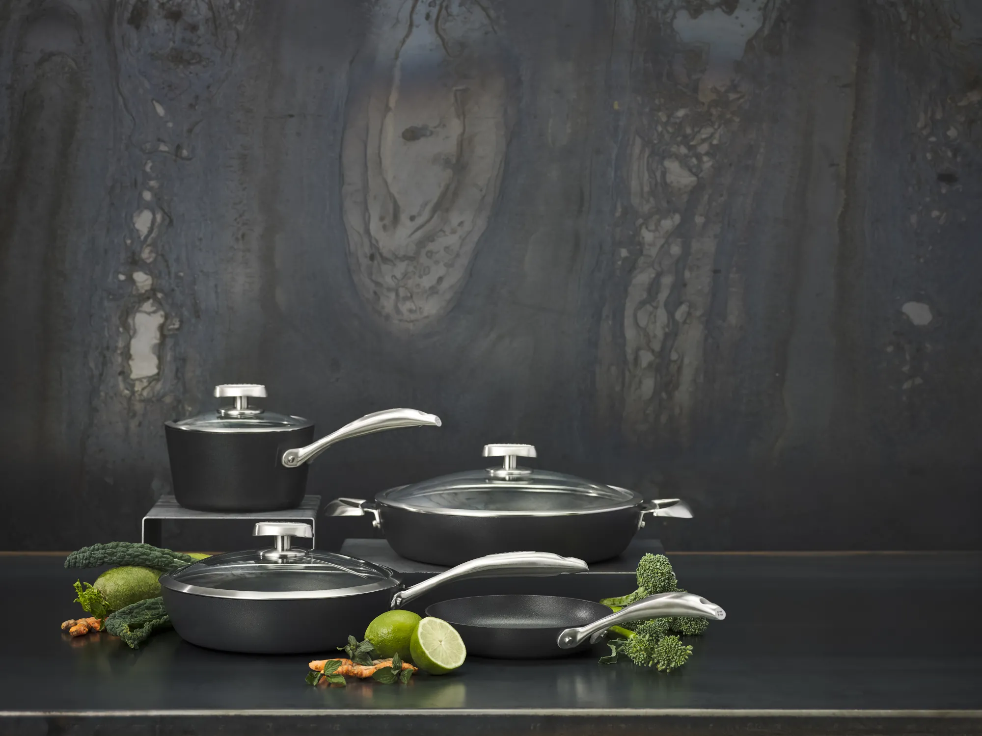 SCANPAN Stielkasserollen>18 cm/1,8 L Stielkasserolle mit Deckel - Pro IQ