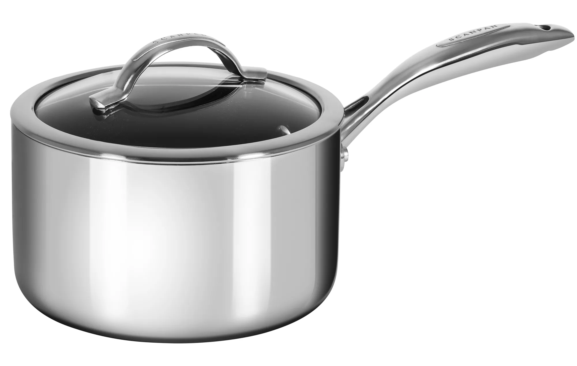 SCANPAN Stielkasserollen>18 cm/2,5 L Stielkasserolle mit Deckel - HaptIQ