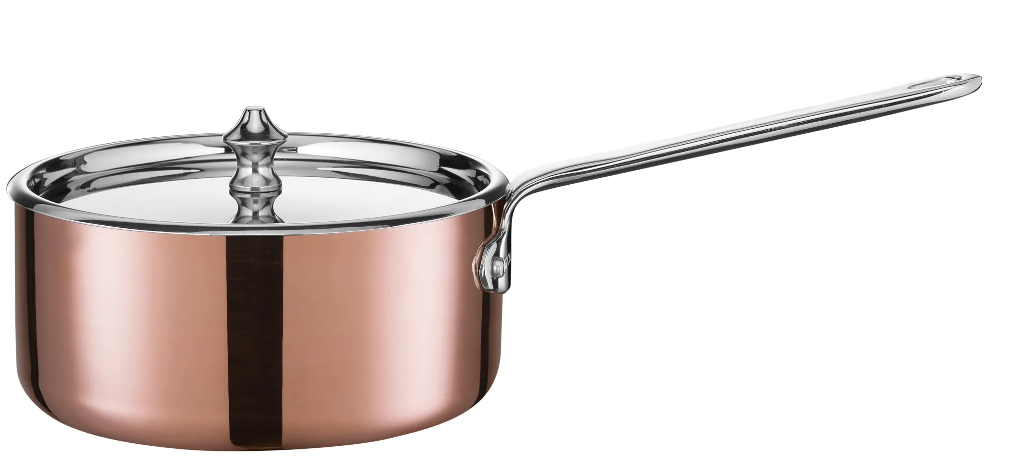 SCANPAN Stielkasserollen>14 cm/0,9 L Stielkasserolle mit Deckel - Maitre Dï Kupfer