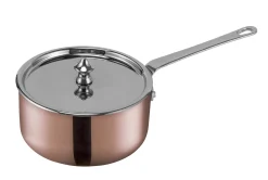 SCANPAN Stielkasserollen>12 cm/0,6 L Stielkasserolle mit Deckel - Maitre Dï Kupfer