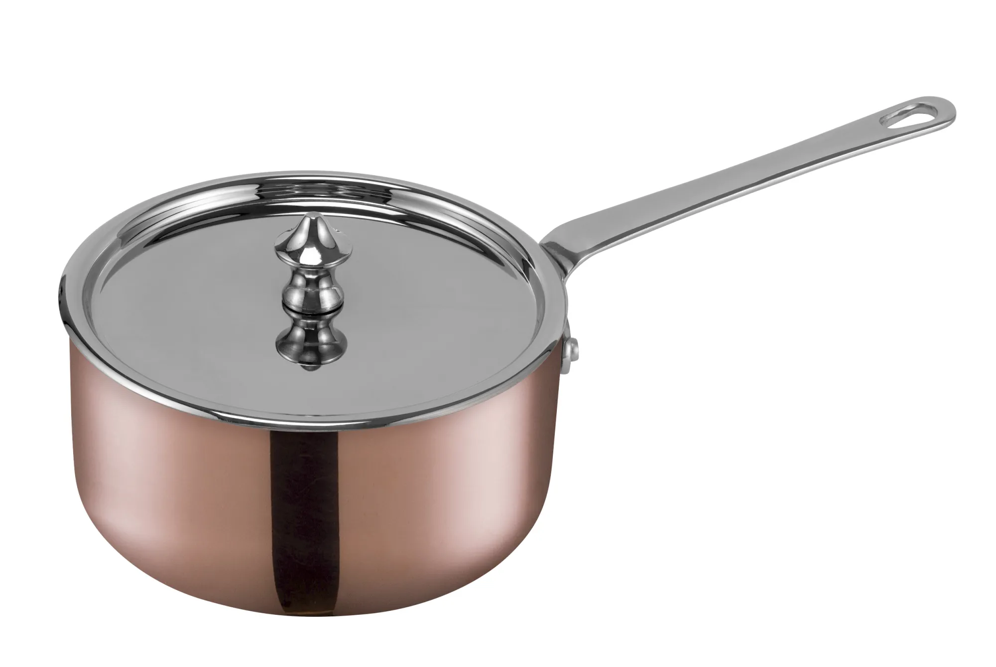 SCANPAN Stielkasserollen>12 cm/0,6 L Stielkasserolle mit Deckel - Maitre Dï Kupfer