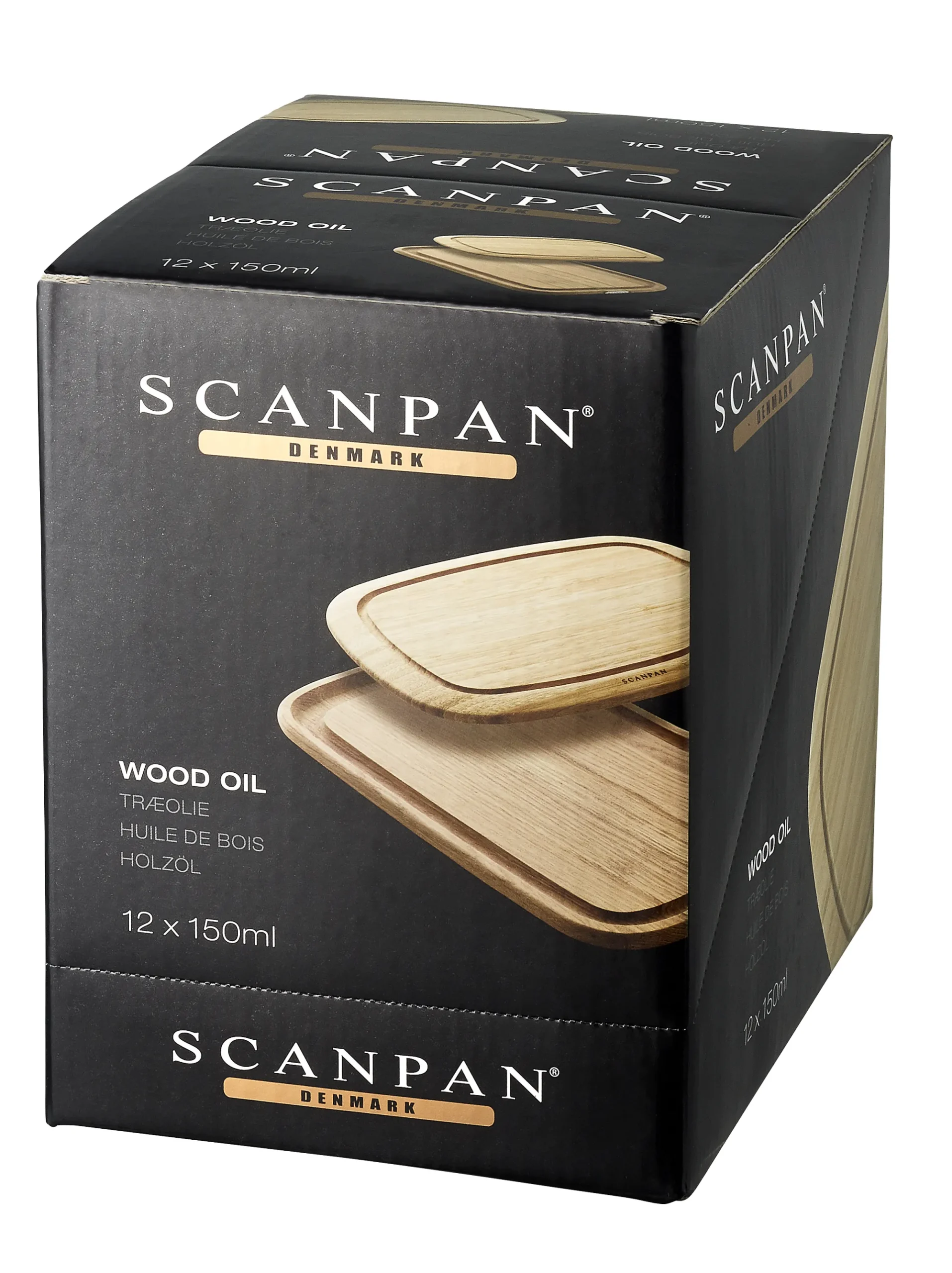 SCANPAN Messerzubehör|Reinigung Und Pflege>Holzpflegeöl mit Pumpflasche, 12x150 ml