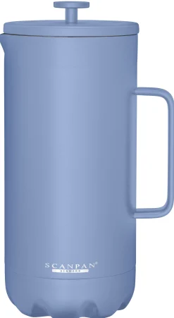 SCANPAN French Press Kaffeebereiter>Kaffeebereiter 1.0 L., Airy Blue - TO GO Airyblue