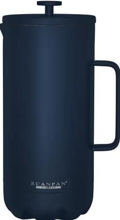 SCANPAN French Press Kaffeebereiter>Kaffeebereiter 1.0 L., - TO GO Oxfordblue
