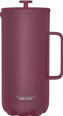 SCANPAN French Press Kaffeebereiter>Kaffeebereiter 1.0 L., Persian Red - TO GO PersianRed