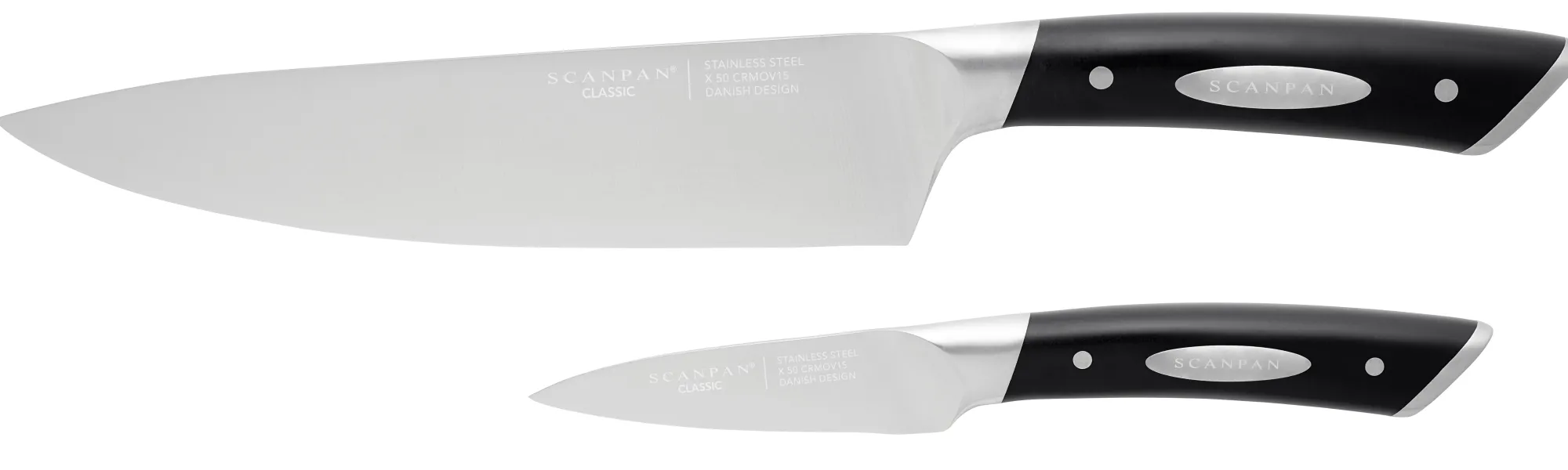 SCANPAN Messer-sets>Messerset 2-teilig, Gemüse-/Kochmesser - Classic